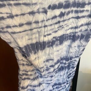 Blue and White Tie-Dye Dress